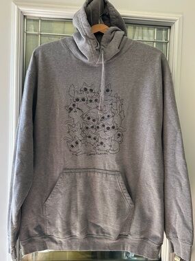 Gray Women's Carma Fredericton Kitty Pullover Hoodie 🩶🖤